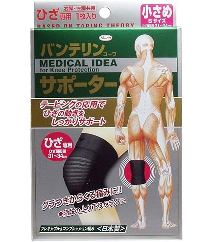 Amazon.co.jp: バンテリンコーワ サポーター ひざ専用 小さめSサイズ(1